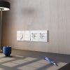 Выключатель двухклавишный встраиваемый Voltum S70 Белый глянцевый VLS020101 — изображение 4