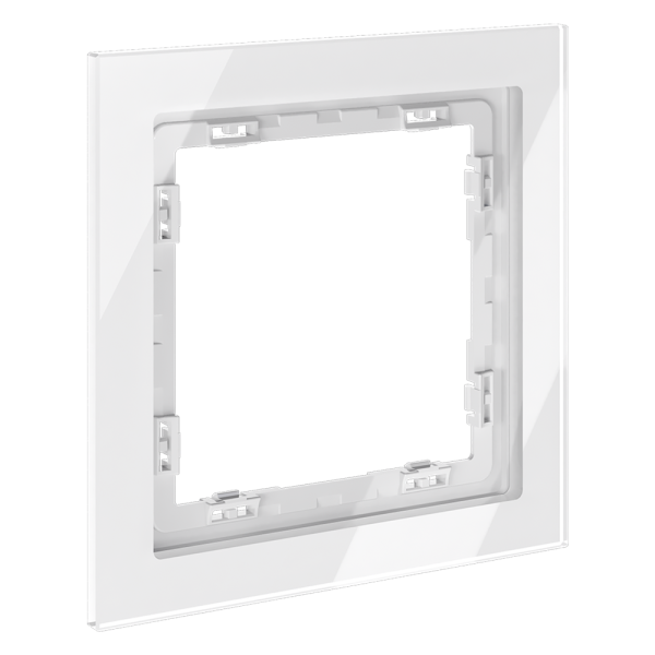 Рамка стеклянная Voltum S70 Белый глянцевый VLS110101