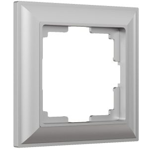 Рамка из поликарбоната Werkel Fiore на 1 пост Серебряный W0012206