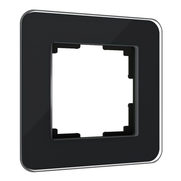 Рамка стеклянная Werkel Elite на 1 пост Черный W0012448
