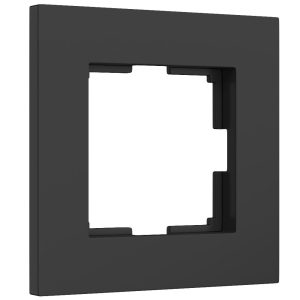 Рамка из поликарбоната Werkel Slab на 1 пост Черный W0012908