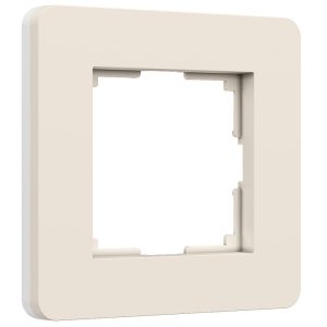 Рамка из поликарбоната Werkel Split на 1 пост Айвори / Белый W0013066