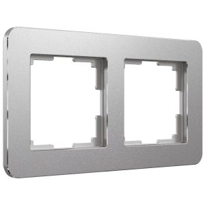 Рамка из металла Werkel Platinum на 2 поста Алюминий W0022606