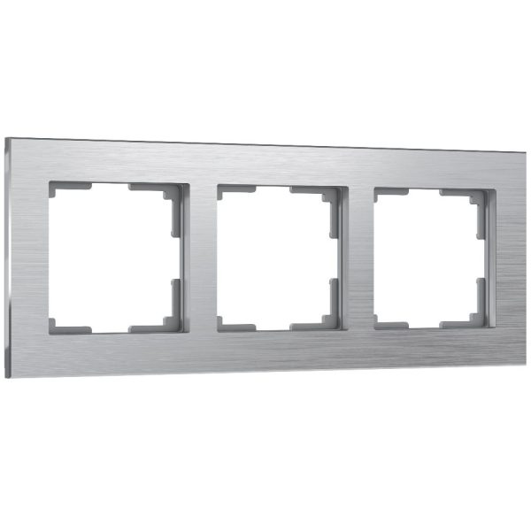 Рамка из металла Werkel Aluminium на 3 поста Алюминий W0031706