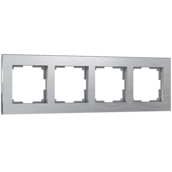 Рамка из металла Werkel Aluminium на 4 поста Алюминий W0041706