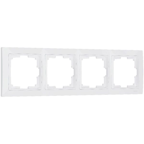 Рамка из поликарбоната Werkel Snabb basic на 4 поста Белый W0042001