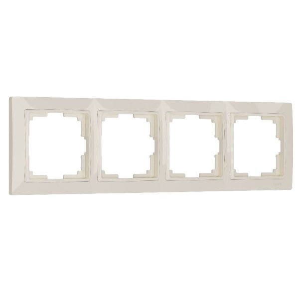 Рамка из поликарбоната Werkel Snabb basic на 4 поста Слоновая кость W0042003