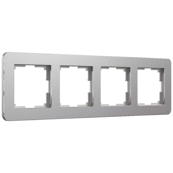 Рамка из металла Werkel Platinum на 4 поста Алюминий W0042606