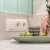 Выключатель двухклавишный встраиваемый Werkel Белый W1120001 — изображение 2