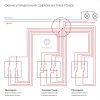 Выключатель двухклавишный встраиваемый перекрестный Werkel Белый W1123001 — изображение 4