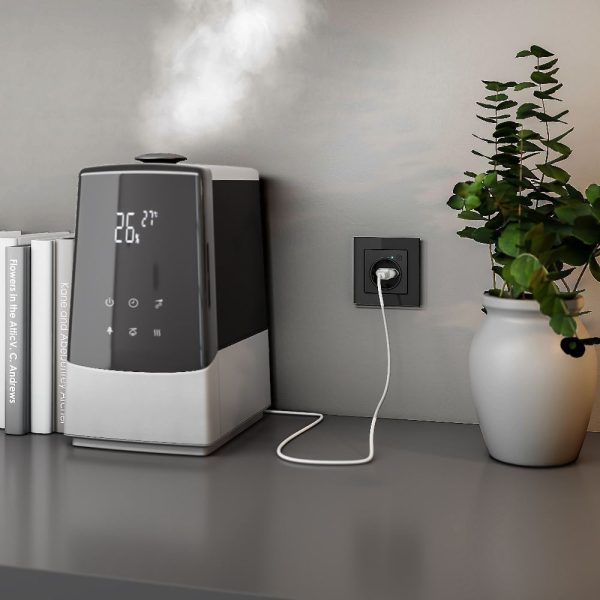 Умная встраиваемая розетка Werkel с Wifi, заземлением и защитными шторками Черный матовый W1171608 — изображение 2