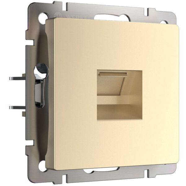 Розетка встраиваемая Ethernet Werkel RJ-45 Шампань W1181011
