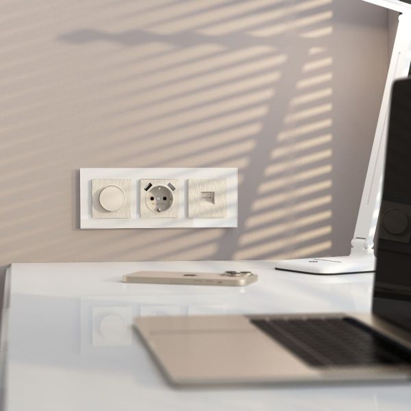Розетка встраиваемая Ethernet Werkel RJ-45 Перламутровый рифленый W1181013 — изображение 2