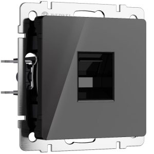Розетка встраиваемая Ethernet Werkel RJ-45 Черный W1181048