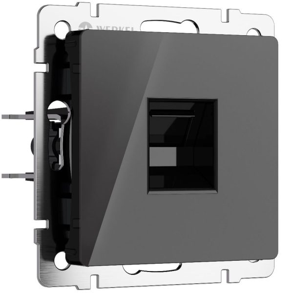 Розетка встраиваемая Ethernet Werkel RJ-45 Черный W1181048