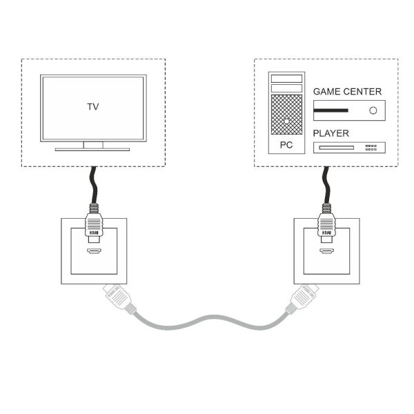 Розетка встраиваемая HDMI Werkel Слоновая кость W1186003 — изображение 5