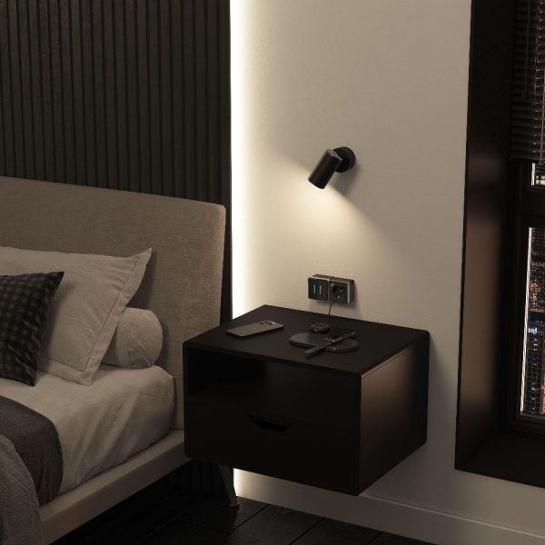 Розетка накладная Werkel Gallant с заземлением, шторками и USB тип A+C Черный / Хром W5071735 — изображение 3