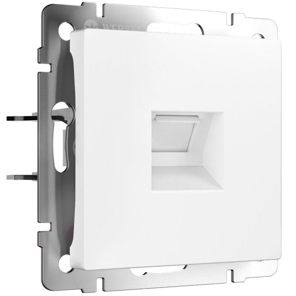 Розетка встраиваемая Ethernet Werkel RJ-45 cat. 6A Белый матовый W5120001