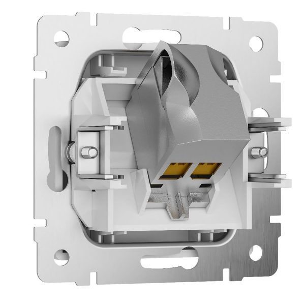 Розетка встраиваемая Ethernet Werkel RJ-45 cat. 6A Белый матовый W5120001 — изображение 2