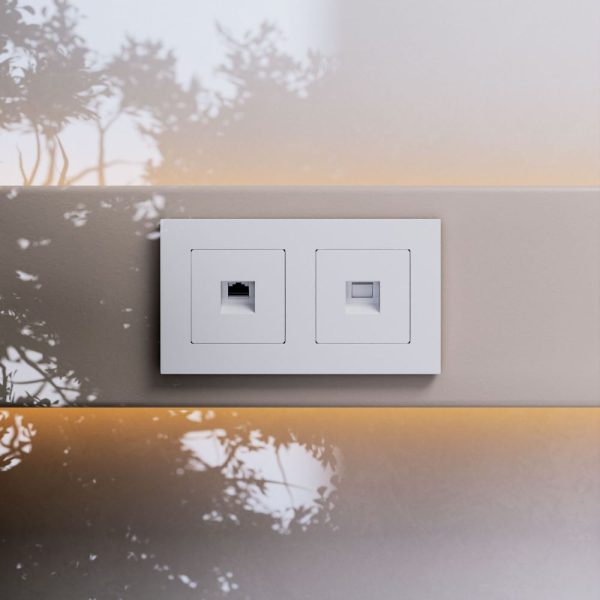 Розетка встраиваемая Ethernet Werkel RJ-45 cat. 6A Белый матовый W5120001 — изображение 3