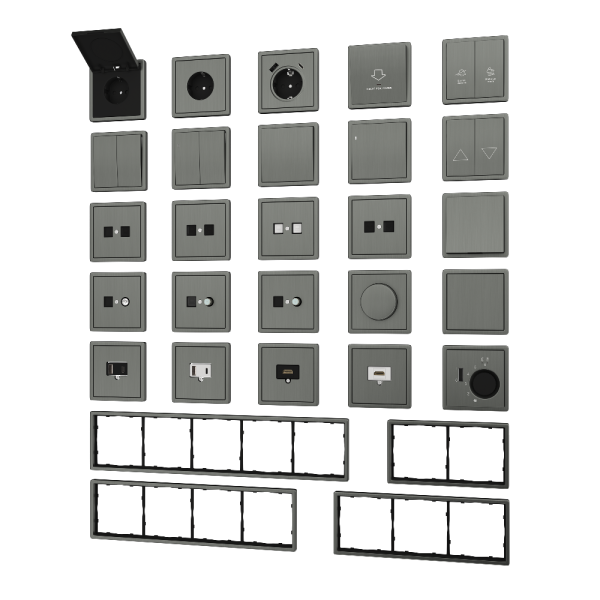 Розетка встраиваемая телефонная двойная Donel R98 Metal RJ11 + RJ11 Никель DA14400-DA869NB — изображение 3