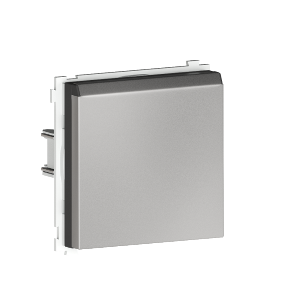 Розетка встраиваемая Donel R98 Metal Schuko с заземлением и крышкой на клеммах Благородная сталь DA19900-DA520ES — изображение 2
