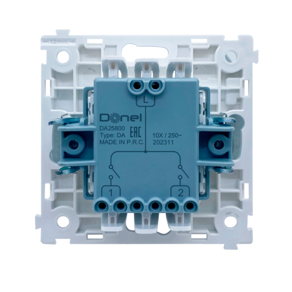 Выключатель жалюзи встраиваемый Donel R98 Metal с блокировкой Латунь DA25800-DA294ME — изображение 4