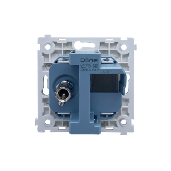 ТВ-розетка встраиваемая оконечная Donel R98 Metal Никель DA30100-DA879NB — изображение 4