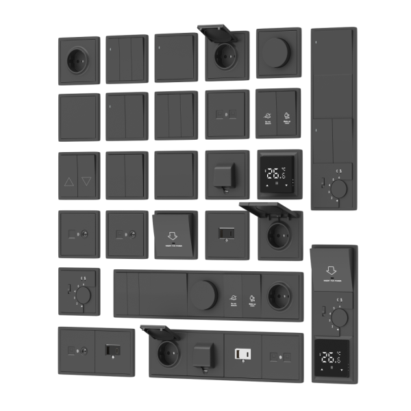 Розетка встраиваемая комбинированная Donel R98 RJ45+ SAT Черный матовый DA30600-DA88928 — изображение 2