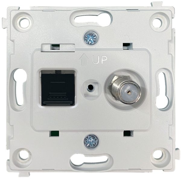 Розетка встраиваемая комбинированная Donel R98 RJ45+ SAT Серый матовый DA30600-DA88940 — изображение 4