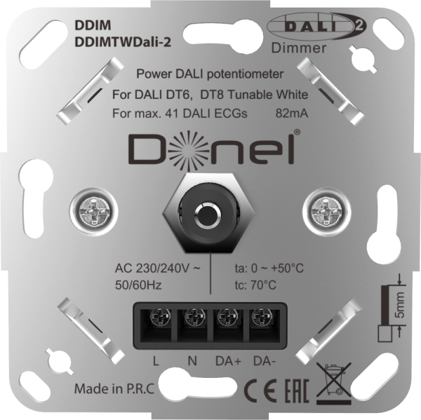 Диммер Donel R98 Metal Dali роторный Латунь DDIMTWDali-2-DA650ME — изображение 5