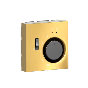 Терморегулятор механический Donel R98 Metal с внешним датчиком Золото матовое DTEF231-DA149BR