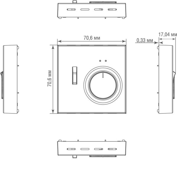 Терморегулятор механический Donel R98 Metal с внешним датчиком Латунь DTEF231-DA149ME — изображение 7