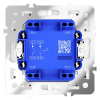 Выключатель двухклавишный встраиваемый с самовозвратом Voltum S70 Кашемир VLS020603 — изображение 3