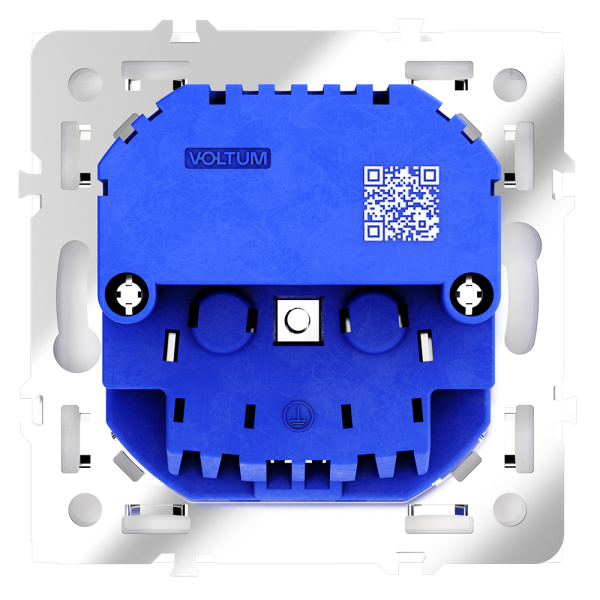 Розетка встраиваемая Voltum S70 с заземлением, шторками и USB A+C Кашемир VLS040503 — изображение 3