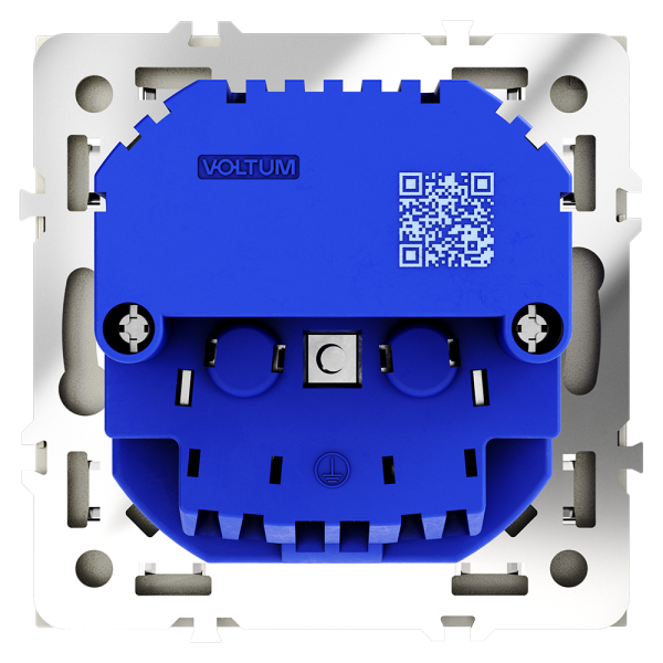 Розетка встраиваемая Voltum S70 с заземлением, шторками и USB A+C Шелк VLS040504 — изображение 3