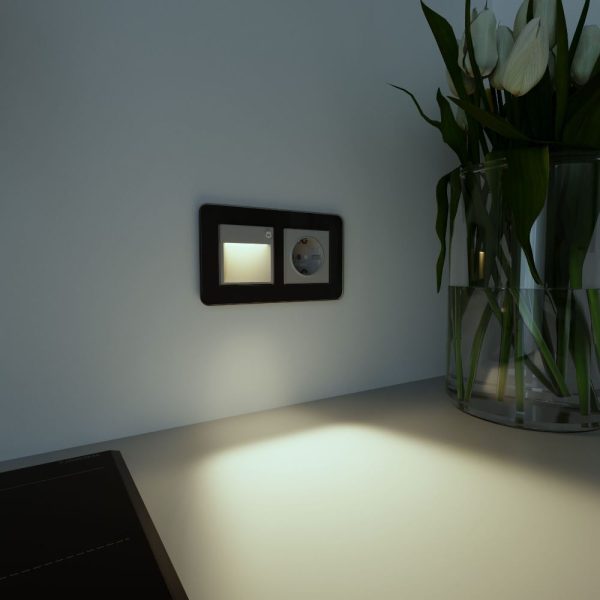 LED подсветка встраиваемая Werkel три режима с датчиком движения Серебряный W1154606 — изображение 2