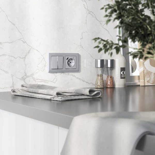 Накладка для розетки Werkel USB Серебряный матовый W1179565 — изображение 3
