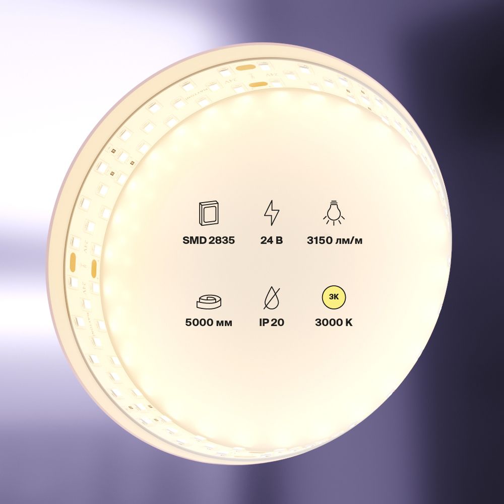 Светодиодная лента Standard Maytoni Led Strip Standard 5 м 3000 K Белый 20031 — изображение 3